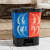 纽仕达 16L升户外双桶分类垃圾桶干湿分类分离上海商用脚踏拉圾桶 咖啡色黑色 干垃圾+湿垃圾