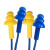 思创科技 ST-1280 圣诞树型硅胶耳塞防噪音带线可清水洗 黄色 60副