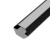 不锈钢线槽 明线地槽线防踩神器金属线槽 镜面黑钛金 长1m宽1.7cm