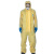 Raxwell黄色防护服轻型防化服耐酸碱防尘防油防水连体服1件/袋 RW8124（S-XL下单备注）