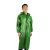 沸耐笙 FNS-24032 劳保工地PVC分体海胶雨衣套装 绿色连体1斤 1套