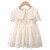 婉曼朵1-6岁小女孩岁穿的裙子女宝宝公主裙夏季2021新款女童连衣裙儿童 白色 80cm