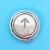 西奥电梯按钮 KD320C富士按钮KA04B 圆形不锈钢盲文DC24V 通用 上行键(蓝光 盲文)