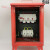 工地三级箱红色手提箱工地手提电源箱配电箱工地施工箱工地成套箱 2P总开/2个漏电/2个插座