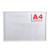 飞尔（FLYER）塑料硬卡套 A4磁性硬胶套 透明卡套 文件保护套 白色 2个起批