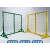 适用快递物流可移动分拣围栏车间防护隔离铁丝网仓库三角支架隔离栅栏 1.5米高*2.9米长黄色和绿色