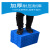 塑料加厚分类周转箱零件螺丝分格盒子收纳五金多格箱长方形分隔箱 卡其色K400*300*120款箱实发蓝