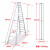 稳耐WERNER稳耐梯子铝合金人字梯工业家用梯铝合金双侧人字梯 T3514AS 铝合金双侧人字梯4.3米 承重136kg（3.7M及以上承重102kg