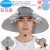 HKFZ 太阳能带双风扇的帽子充电男女防晒遮阳渔夫帽头戴式采茶帽子 两用网帽  黑色 太阳能风扇帽+充电线+扇叶+一年