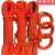 水上救生绳漂浮救生绳救生圈安全抛绳救援装备消防应急救生漂浮绳 橘色绳8mm+30米双钩