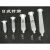 透明美式针筒点胶机日式针筒3cc5cc10cc30cc55cc灌胶美式针头针管 30cc针筒(白色)+活塞