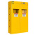 防爆安全柜煤气罐柜乙炔氧气液化气体双瓶实验室钢瓶储存箱 黄色单瓶煤气罐柜