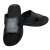 上柯 B3498 PU底黑色防静电拖鞋 无尘洁净电子实验室工作鞋 黑两孔拖鞋 36码 (230mm)