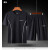 啄木鸟品牌运动套装男士冰丝短袖t恤夏季新款短裤爸爸跑步速干衣两件套 SP单上衣黑色 XL 115-130斤