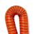 楷赫 高温硫化管 耐高温硅胶软管通风管排风管热风管 桔红内径405mm*4m（4米1根）