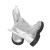 美康（meikang） 防火隔热鞋 铝箔耐1000度高温防烫隔热靴 筒高22cm MKP-09 银白 39码