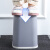 傅帝 大号方形粉色 压圈垃圾桶创意卫生间厨房客厅无盖垃圾篓 12L