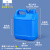 水杉工业级实验室器皿带盖酒精桶塑料壶油桶酒壶密封桶塑料桶扁桶2L升耐酸碱塑料桶 2L-蓝色