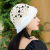 碧璟尔女士太阳帽今年的新款帽子女新款渔夫帽遮白发百搭透气手工钩花针 黑色 均码(55-58cm)