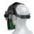 仁聚益可更换电池电焊面罩自动变光防烤脸防护焊工专用头戴式可调节暗度定制 面罩一套+10片保护片