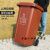 240l户外分类垃圾桶带轮盖子环卫大号容量商用小区干湿分离垃圾箱 黑色120升加厚桶