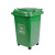 户外环卫垃圾桶带盖50L商用分类垃圾箱240升塑料垃圾桶 蓝色 可回收物 100L加厚款配轮盖