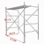 材质热镀锌2.7加厚脚手架移动爬梯架组合手脚架四层活动架厂 1.7米高95公分宽1.5厚度+配镀锌 型钢踏板