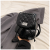 旅行大师包包女2024夏季新款时尚爱心编织水桶包韩版小众高级感百搭斜挎包 黑色