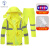 MOREYUN  荧光黄反光分体雨衣 交通警示雨衣(赠肩灯和指挥手套) 单独上衣 XL170 