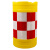 RFSZ 滚塑防撞桶60*80cm塑料可注沙注水隔离墩 道路安全警示夜间反光桶