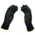 冰禹 BYsy-22 pu尼龙涂掌手套 耐磨防滑涤纶工作防护手套 黑色浸胶涂胶劳保手套 L码（10双）