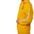 汇家 外卖黄色针织布雨衣反光成人防暴 雨衣雨裤套装  XL