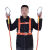 定制适合安全带工地施工保险带高空作业安全带全身五点式攀岩安全带安全绳 国标橘色双小钩2米