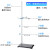 铁架台实验室支架化学实验器材不锈钢固定夹十字夹小大号铁圈加厚 国标铁架台一杆一座60cm