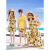 迪士尼草原旅行亲子装夏一家三口海边度假多巴胺沙滩母子母女连衣裙套装 黄色 爸爸XXXL 185-200斤