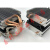 AVC4铜管CPU散热器775AMD 1155 2011 1366台式机风扇 X58 X79 4铜管4线温控(红色双风扇)