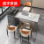 麦哟宝2023新款茶桌椅组合轻奢阳台办公室客厅书桌岩板茶台家用小茶台 1.0米茶桌 组装
