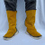 NEWBIES电焊护脚套牛皮护腿罩盖防烫焊接防护装备耐高温阻燃隔热焊工鞋套 黄色护脚32厘米系带款