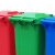 益美得 YJX1 新国标分类垃圾桶加厚大号120L户外环卫大垃圾桶带盖 蓝色（可回收物）
