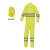 代尔塔 分体式雨衣套装407400 反光条荧光款 黄色 XL
