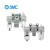 SMC AC系列 空气组合元件:空气过滤器+减压阀+油雾器 AC30-03G-A