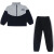 竹曼婉女童套装秋装3-14岁儿童时髦中大童卫衣裤子两件套女孩运动衣服 灰色 160cm