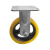 工孚 铁芯尼龙脚轮 黄色 工业尼龙轮 移动轮 脚手架轮 定向万向刹车轮 单位：个 6寸重型定向 