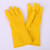 上柯 B087 橡胶手套 防滑耐磨乳胶橡胶手套 长款耐用乳胶手套 L码(掌宽9-10.5cm)