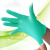 光明绿色芦荟无粉乳胶手套一次性丁腈橡胶实验加厚耐腐蚀酸碱无菌 无菌丁腈手套25双/盒 S