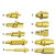 磁吸弹簧顶针电流针导电触点弹簧探针插针伸缩弹性铜顶针 A729