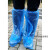儿童一次性雨衣户外旅游加厚男女便携徒步防水雨披套装 一次性长筒鞋套 蓝色 均码