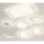 欧普源兴吸顶灯客厅灯卧室LED家用餐厅现代简约全屋套装灯具灯饰中1 白色-长方110cm 三色变光