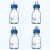 适用实验室补料瓶 发酵罐1/2/3/4通孔试剂加料瓶 小号中号大号 不锈钢 小号100ml单通