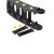 定制CNWSL拖链45塑料重型设备机械黄点线槽套威仕龙厂家雕刻机坦 *内高*宽(HD25*50 R55) 黄点加